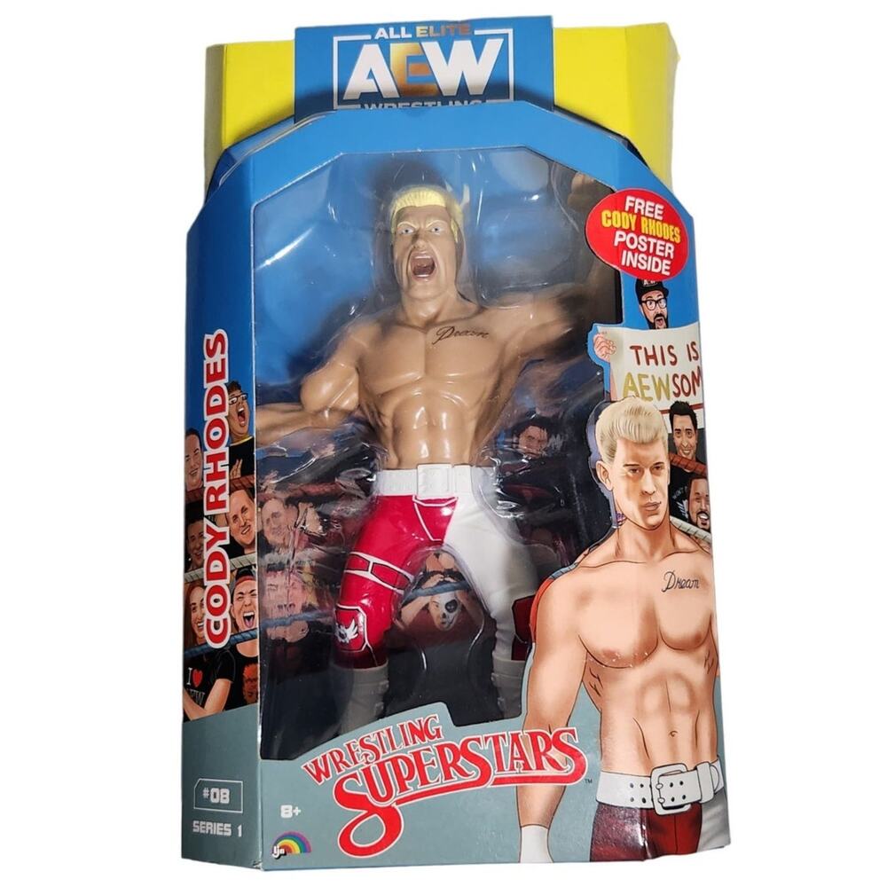 AEW 7.5" Cody Rhodes Series 1 Chase Variant Wrestling Superstars Walmart Excl.
